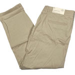 st. john's bay Pants Womens Size 12P Girlfriend Chino Classic Stretch Biscotti Photo 0
