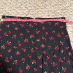Brandy Melville  Floral Black Red Clare Mini Skirt Photo 3