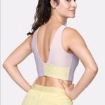 Outdoor Voices  Venus Crop Top Bra V-Back High Neck RARE Size Small Like NEW Photo 1