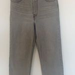 Levi's Levi’s Ribcage Straight Ankle Button Fly High Rise Gray Wash Jeans Size 27 Photo 0