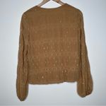 ASTR The Label Mustard Yellow Bubble Hem Long Sleeve Blouse Size Small Photo 2