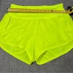 Athletic Neon Yellow Shorts with Mesh Liner Size Large Photo 5