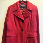 London Fog  Women's Vibrant Red Pea Coat Photo 0
