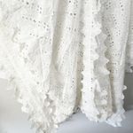 Dance & Marvel  | Lace Eyelet Cover Up Kimono Wrap Tie  White Oversized | Small Photo 5