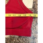 Fabletics  NEW Medium Belle High Impact Sports Bra Red Yellow Strappy Photo 7
