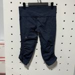 Lululemon In The Flow Crop II Heathered Grey Size S/M Photo 4