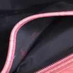 2000s Pink crocodile print faux leather shoulder baguette hand bag purse #fairycore Photo 7