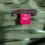 Vince Camuto  Green Iridescent Button Down Long Sleeve Tie Front Shirt (M) Photo 7