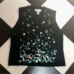 Kikit Vintage 80s Maurice Sasson Paillette Scale Sequin Sleeveless Sweater Tank Photo 0