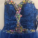 Fiesta Blue Strapless Lace Photo 1