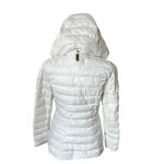 Mackage  Kimiana Down Jacket Off White Hooded Puffer Coat Zip Pockets Photo 4
