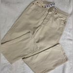 NWT DAZE STRAIGHT UP IN RAW CUT Jeans Color Bone/Cream/Neutral Size 27 Tan Photo 3