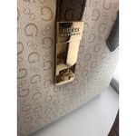 Guess New W Tags: White and Brown Multi Rodez Satchel Bag Photo 9