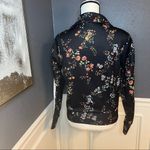 AFRM Floral Track Jacket with Racing Stripe Black Size XS Photo 4