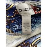 Chico's size 1 Small Travel Cruise Zip Jacket Vacation Navigation Photo 5