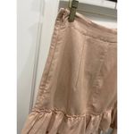 IRO  Linen Cotton Blend Ruffled Side Zip Tiered Skirt Sz 42 US 10 Photo 3