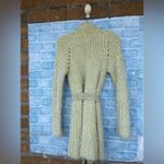 Anthropologie  Larkin yellow shimmer cardigan sweater small Photo 6
