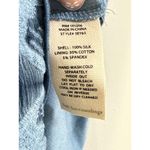 Soft Surroundings Starling Silk Floral Embroidered Midi Dress Sz PM Mallard Blue Photo 6