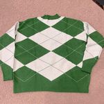 SheIn Women's vintage vibes Argyle Pattern pullover crewneck sweater Photo 0