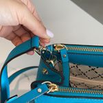Kate Spade  turquoise blue crossover brand new purse tote bag zipper pockets Photo 14