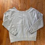 Speedo light gray and black white vintage off the shoulder  crewneck Photo 7