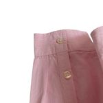 Lucky Brand NWTs Pink Stripe Poplin Lace-Up Blouse Top size small Photo 6