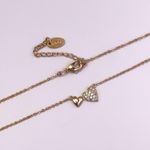 14K Rose Gold Plated Love Heart Pendant Necklace for Women Photo 1