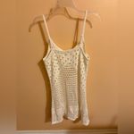 Aerie NWT  Crochet Coverup Mini Dress in Ivory Photo 8