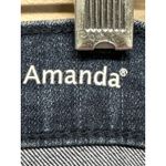 Gloria Vanderbilt Amanda Jeans Womens 16W Dark Wash Capri Pants Cropped Denim Photo 4