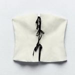 ZARA  Strapless Bow Top Photo 4