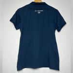 La Martina  Maserati Navy Luxury Polo Shirt Embroidered Logo Women Size 4 Photo 5