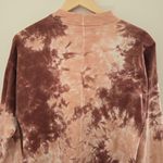 We The Free  People Womens sz XS Be Free Tie Dye LS Shirt Pink Crew Neck Cotton Photo 5
