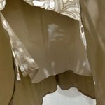 Derek Lam  Collective Khaki Beige V neck Midi Dress With Lace Accents Photo 3