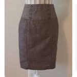 BCX  button detail knee length pencil skirt size 9 Wide Waistband career office Photo 8