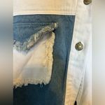 Miss Me  Long Sleeve Colorblock Patched
Denim Button Up Shacket Size Large Photo 5