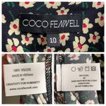 Coco Fennell Long Sleeve Wide Leg Floral Jumpsuit Size UK 10 US 6 Photo 12
