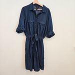 Milleniun Denim Dark Wash Dress Siz 1X Cottagecore Western Blue Photo 1