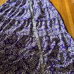 Purple and white floral dress with puff sleeves, size M Size M Photo 1