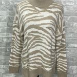 Maurice's  Zebra Print Mock Neck Pullover Sweater Photo 1