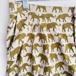 Anthropologie Cartonnier Green Finchley Elephant Print Safari Cuffed Shorts 6 Photo 1