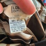 Vintage 70s diagonal stripes disco shirt Brown Photo 2