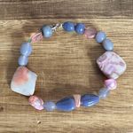 Elegant Mother of Pearl Beaded Bracelet Blue Photo 0