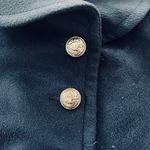 Bradley Michael Vintage  Women's Wool Cashmere Blue Winter Long Coat Size 12 Photo 2