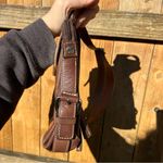 Fossil  MULTICOLOR PATCHWORK CROSSBODY BROWNS/TAN leather purse hobo lines fall Photo 5