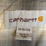 Carhartt  Shirt‎ Women's Size Medium Rugged Flex Hamilton button Down Plaid Gray Photo 2