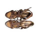 Carlos Santana  Prodigy heels 7 leather brown strappy detail heels party dance Photo 1