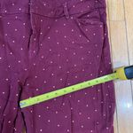 Old Navy  Burgundy Polka Dot Pixie Ankle Pants Photo 5