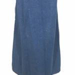 Lemon Grass Leaves Embroidered Jean Dress, Blue, 8 Photo 3