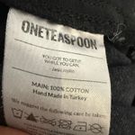 One Teaspoon  Streetwalkers High Waist 80s Fit Black Pleated Denim Jean Shorts 26 Photo 8