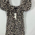 Sanctuary  Fresh Breeze Leopard Print Puff Sleeve Square Neck Dress 0 ⭐️READ⭐️ Photo 2